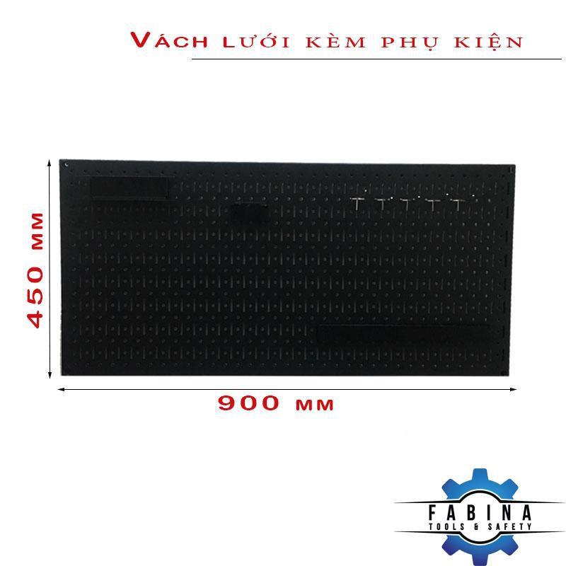 TẤM LƯỚI PEGBOARD TREO TƯỜNG ĐEN KÈM PHỤ KIỆN