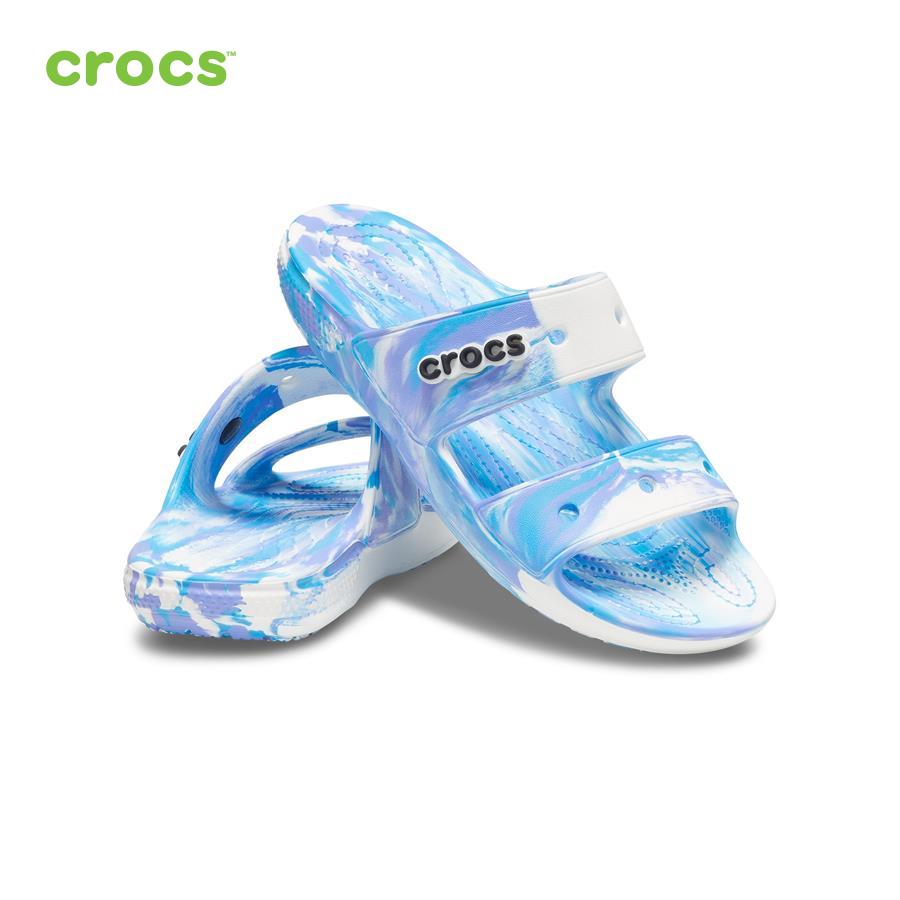 Giày sandal unisex Crocs FW Classic Sandal U Marbled White/Oxygen - 207701-1FK
