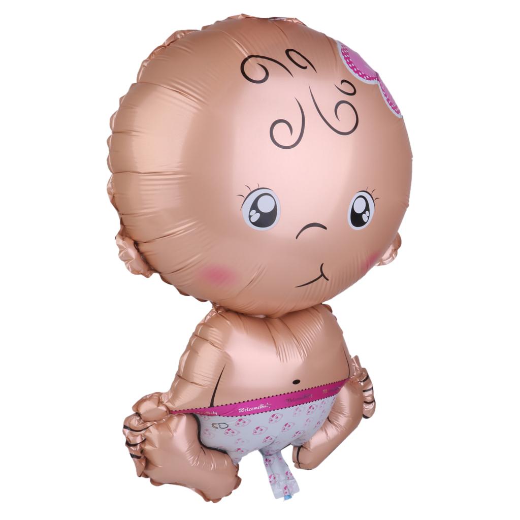 Aluminum Foil Baby Girl Shape Balloon for Baby Shower Christening Birthday