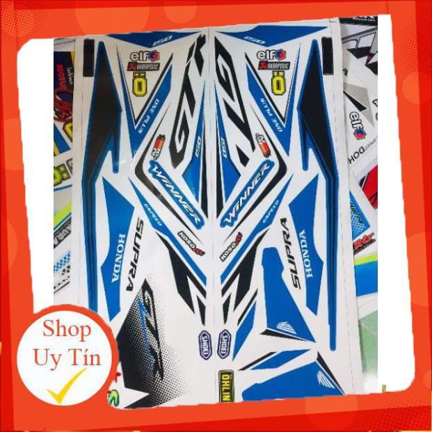 Tem rời winner xanh trắng GTR 3 lớp chống nước ko bay màu