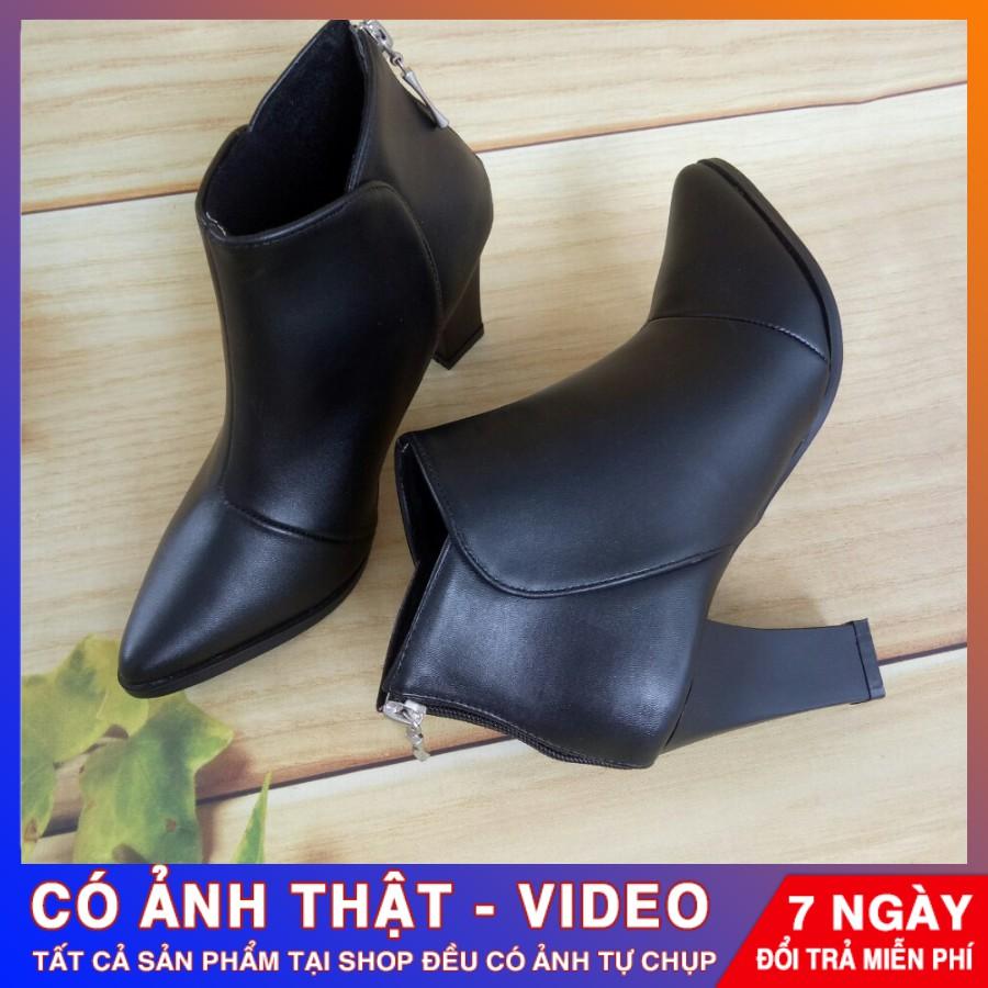 Giày Boots mũi nhọn ROSATA RO137 7p - HÀNG VIỆT NAM - BKSTORE