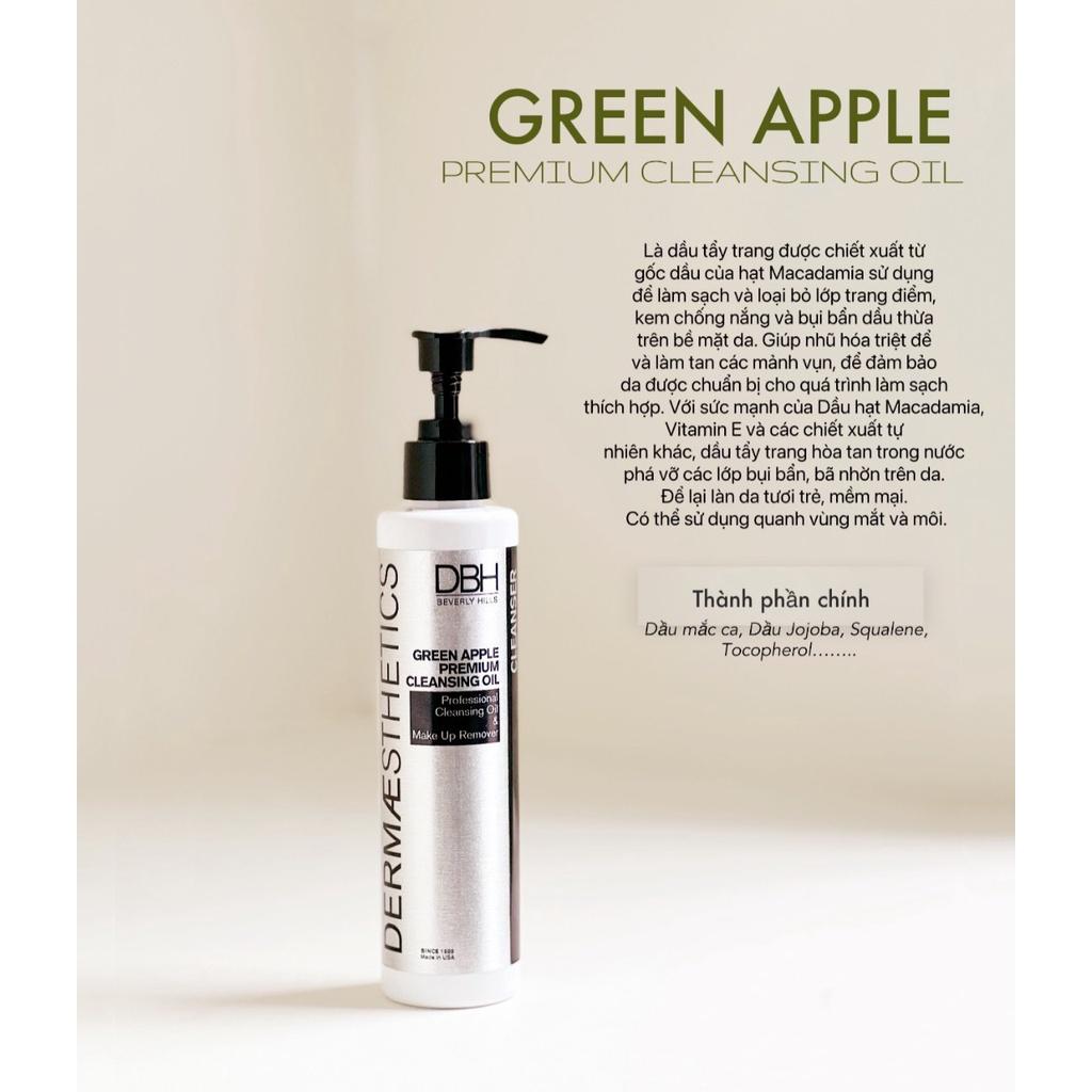 DẦU TẨY TRANG- GREEN APPLE PREMIUM CLEANSING OIL DBH 180ML LÀM SẠCH BỤI BẨN, LỚP MAKEUP