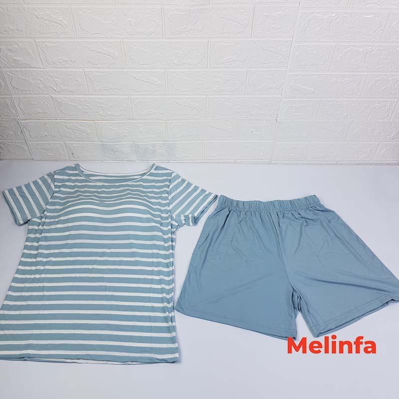 Bộ đồ ngủ nữ, bộ đồ mặc nhà có đệm ngực áo ngắn tay quần short chất Modal tự nhiên thoáng mát nhiều màu mã VABD0162