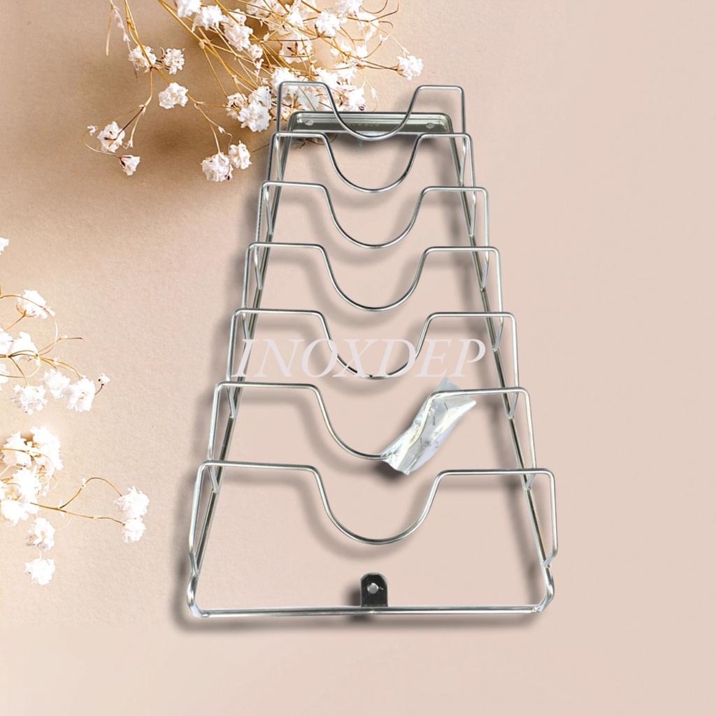 Máng nắp nồi xoong vung inox 304 láp inox dày 7 tầng 9 tầng chống rỉ sét kèm ốc vít