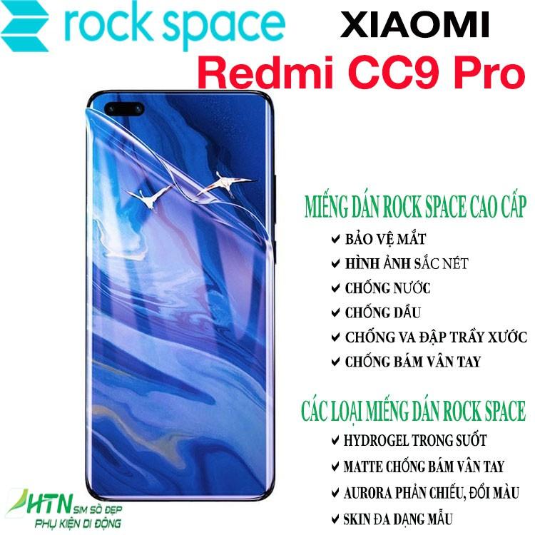 Miếng dán cao cấp Rock Space dành cho Xiaomi Redmi CC9 Pro dán màn hình/ mặt sau lưng điện thoại tự phục hồi vết xước nhỏ chống va đập trầy xước ánh sáng xanh - Hàng chính hãng