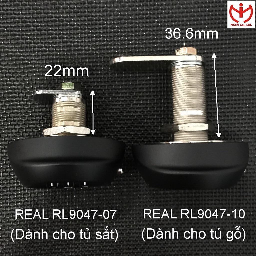 Khóa tủ 3 số REAL RL9047 dùng cho tủ gỗ và tủ sắt - MSOFT