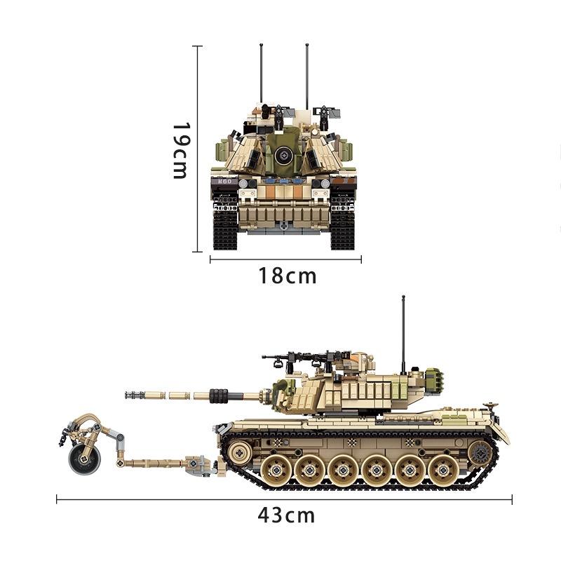 Đồ chơi Lắp ráp Xe tăng M60 Magach, Panlos 632004 MGH Israel Tank Xếp hình thông minh, Mô hình trí tuệ