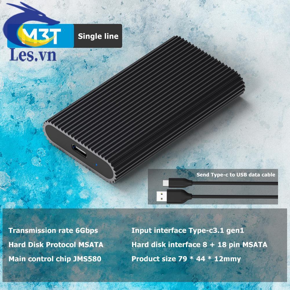 Bộ ChuyểN ĐổI M3T USB Type-C SSD Box MSATA