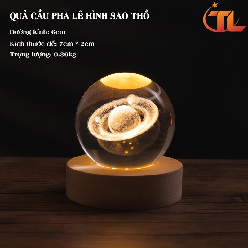 Đèn ngủ quả cầu pha lê - Đèn ngủ trang trí