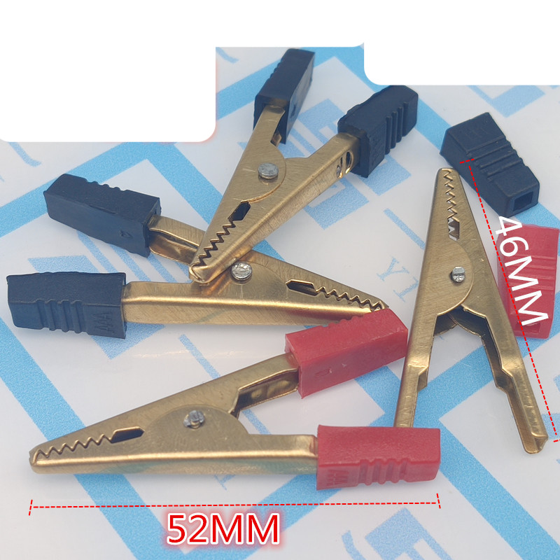 1 cặp kẹp cá sấu chữ A lớn đồng nguyên chất 52mm