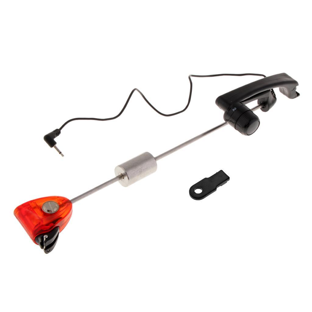 Fishing Bite Alarm Hanger LED Illuminated Bite Indicator for Day / Night Fishing