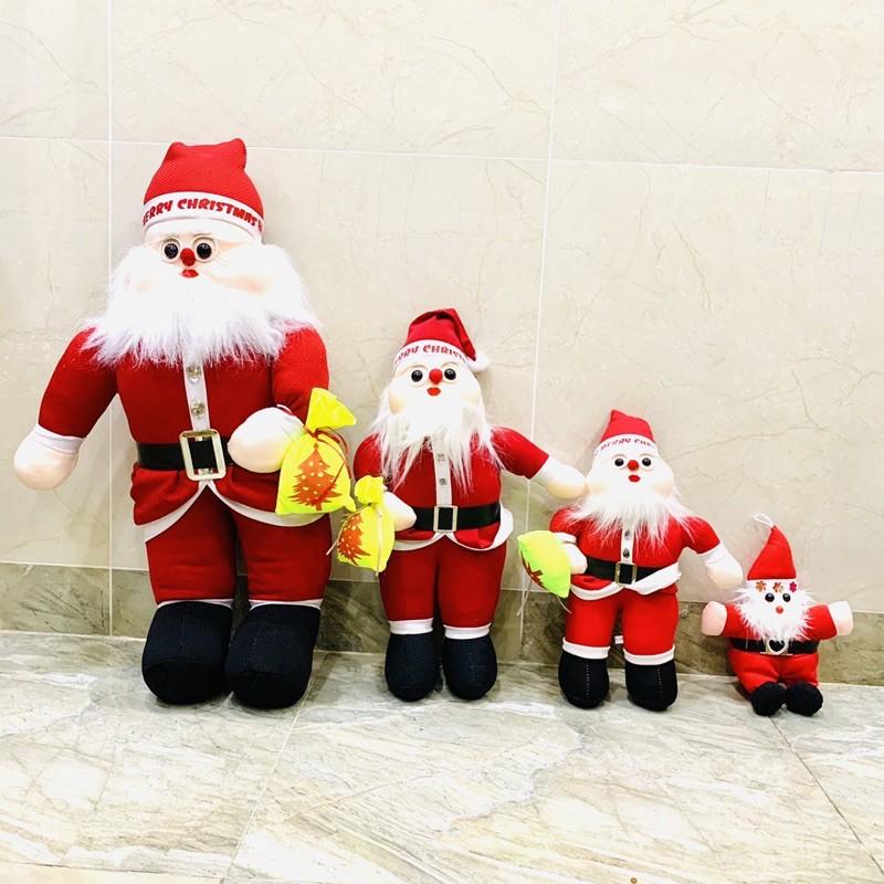 Gấu bông ông già noel kích thước 70cm 50cm 38cm 25cm quà tặng giáng sinh - trang trí noel