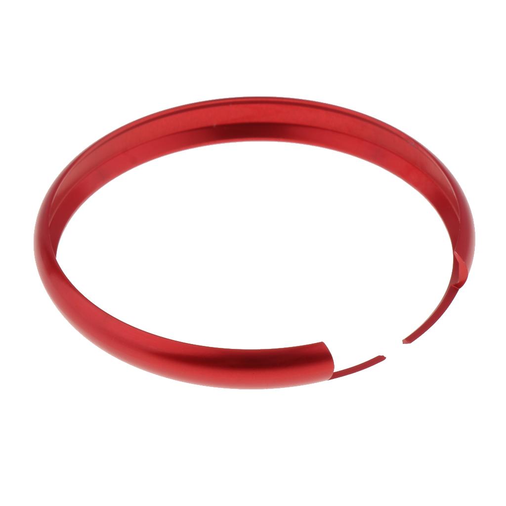 2x Aluminum Key Ring Decorative Chain for  Clubman Countryman Red
