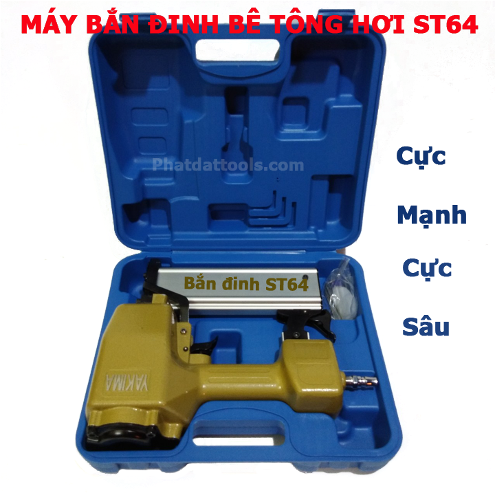 Súng bắn đinh bê tông dùng hơi ST64 - Bảo hành 6 tháng