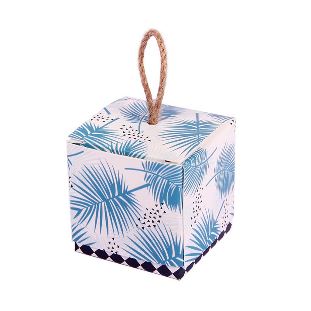 12x Hawaiian Palm Leaves Boxes Candy Chocolate Box Wedding Gifts Favors
