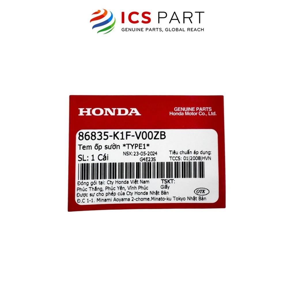 Tem Ốp HONDA Air Blade 150 2019-2020 (86835K1FV00ZB)