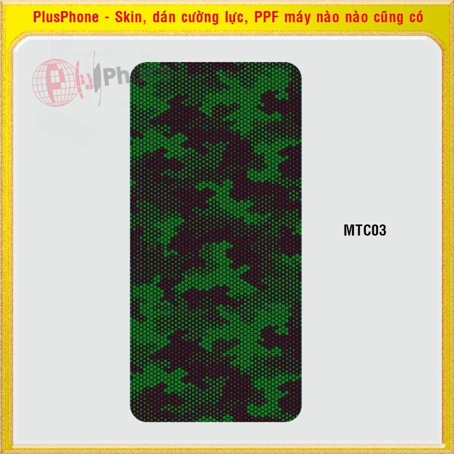 Dán Skin cho mặt sau Nokia G11, G21, G50, G300 màu matrix camo
