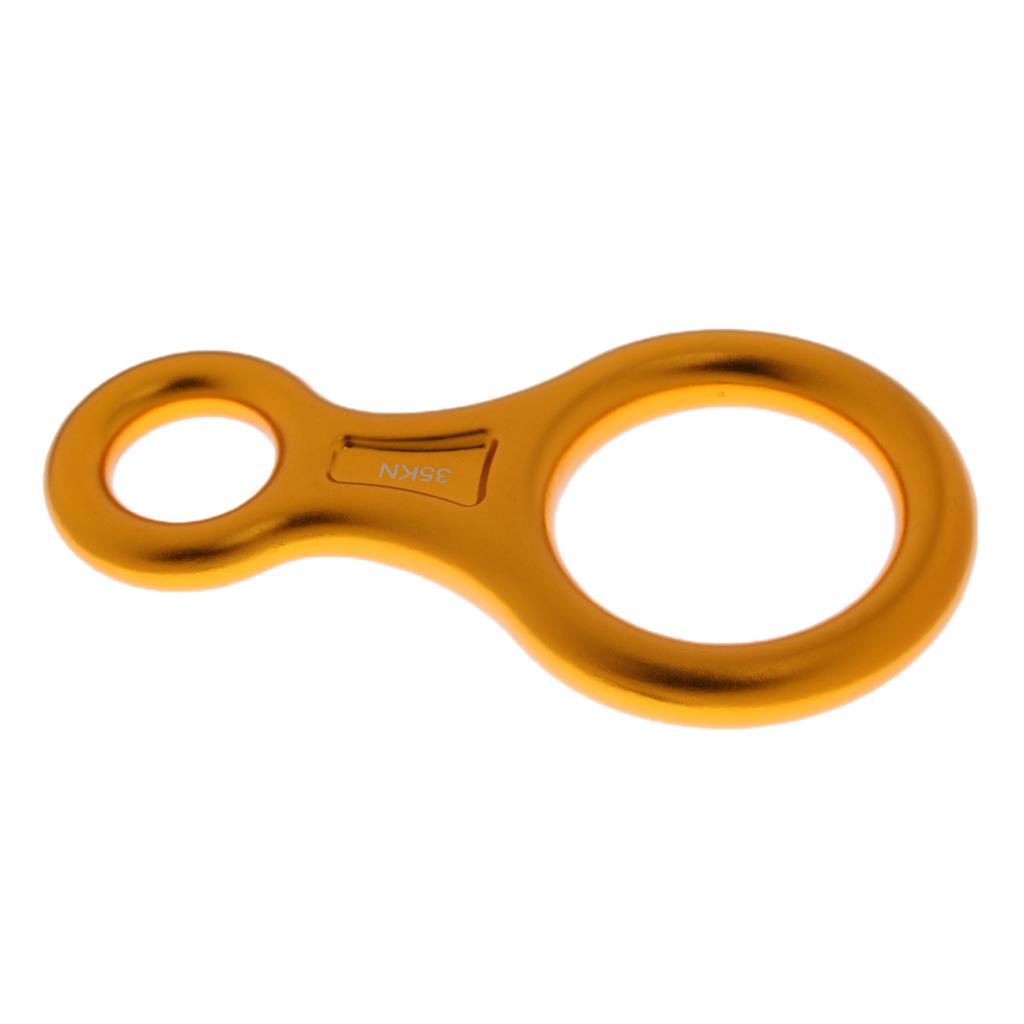 35KN Hình 8 Hình Dạng Thiết Bị Rappel Leo Núi Descender Rock