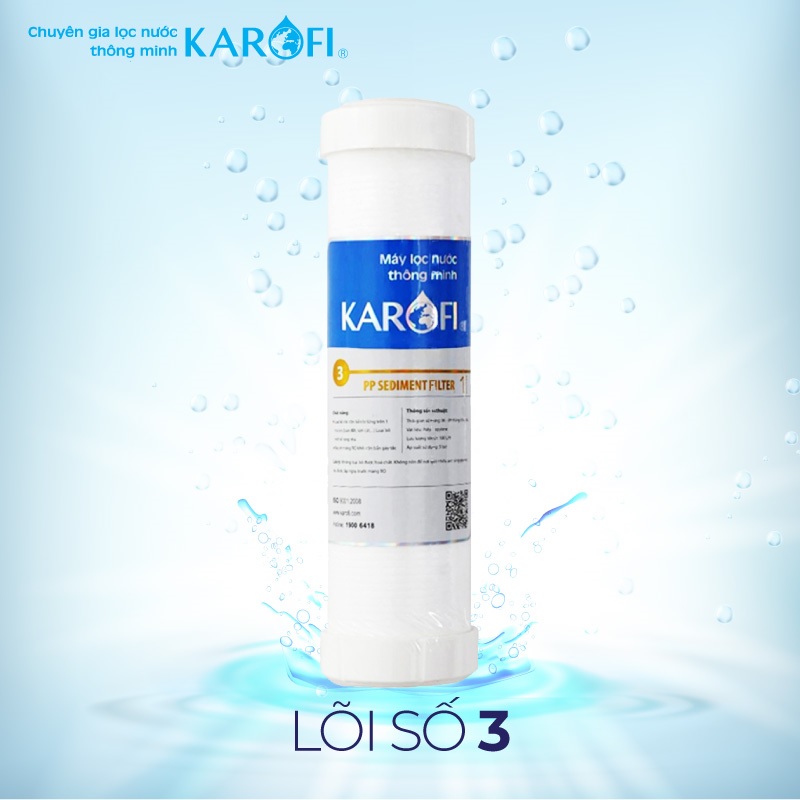 Lõi Lọc RO KAROFI Số 3 - PP 1 Micron