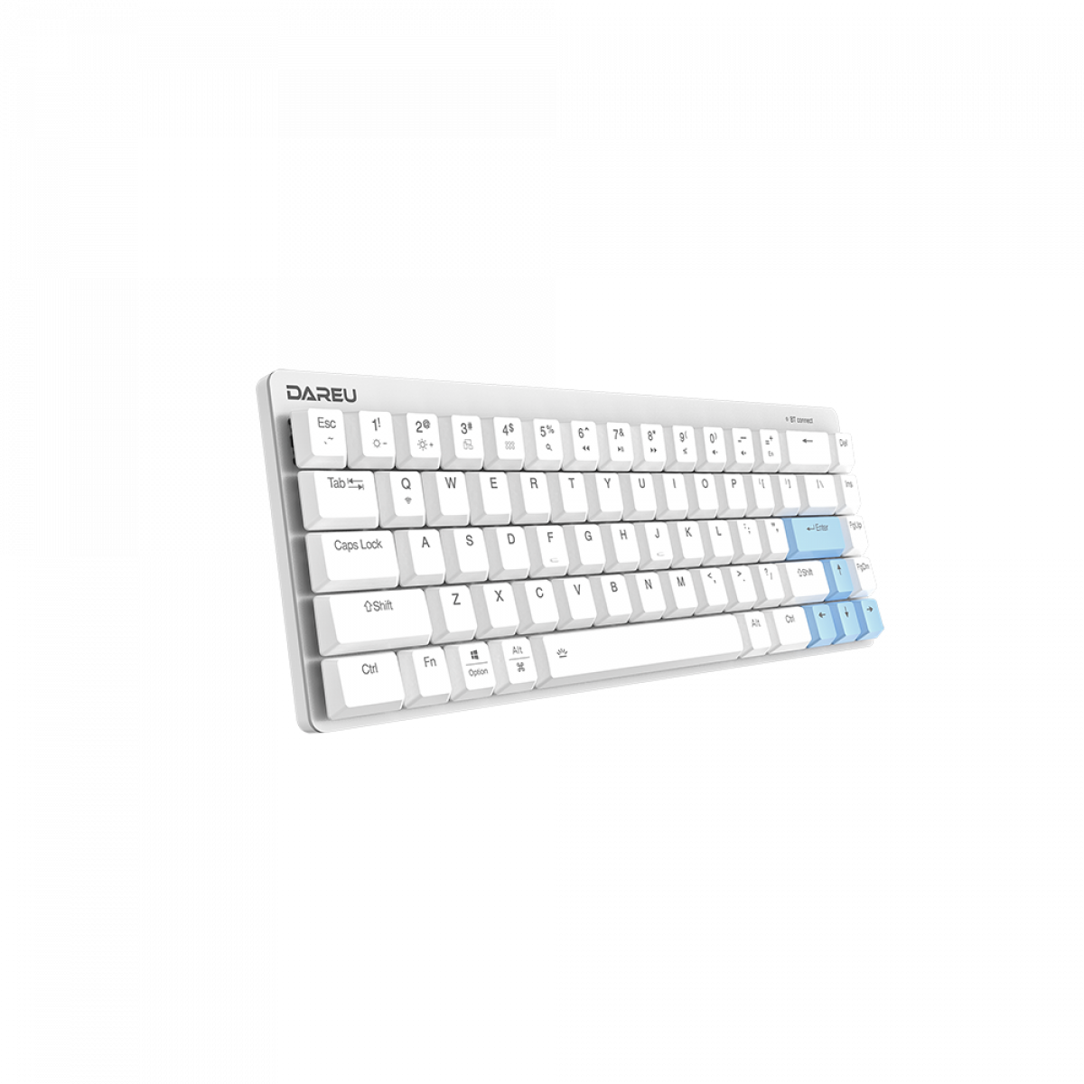Bàn phím cơ không dây DAREU EK868 WHITE 68KEY D-KAILH Switch - Hàng Chính Hãng