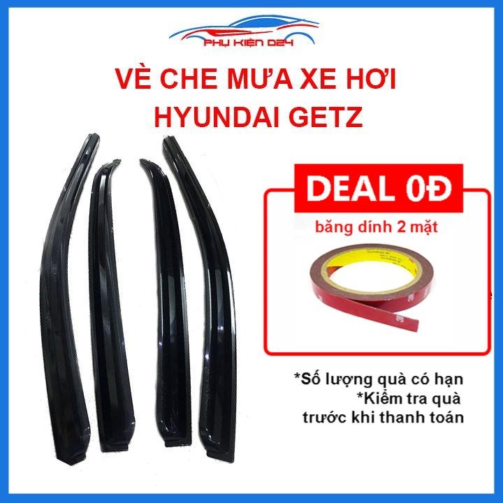 Vè mưa Huyndai Getz vè đen che mưa bảo vệ trang trí xe
