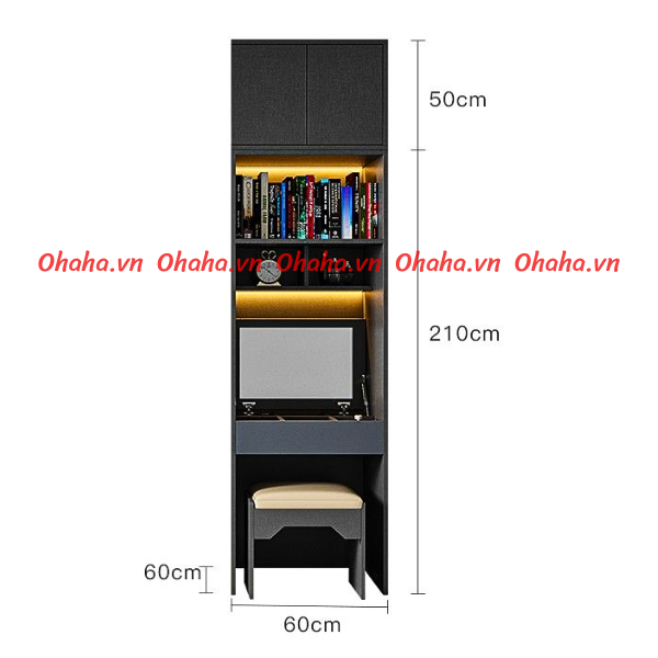 TỦ QUẦN ÁO CÁNH KÍNH OHAHA - TCK002