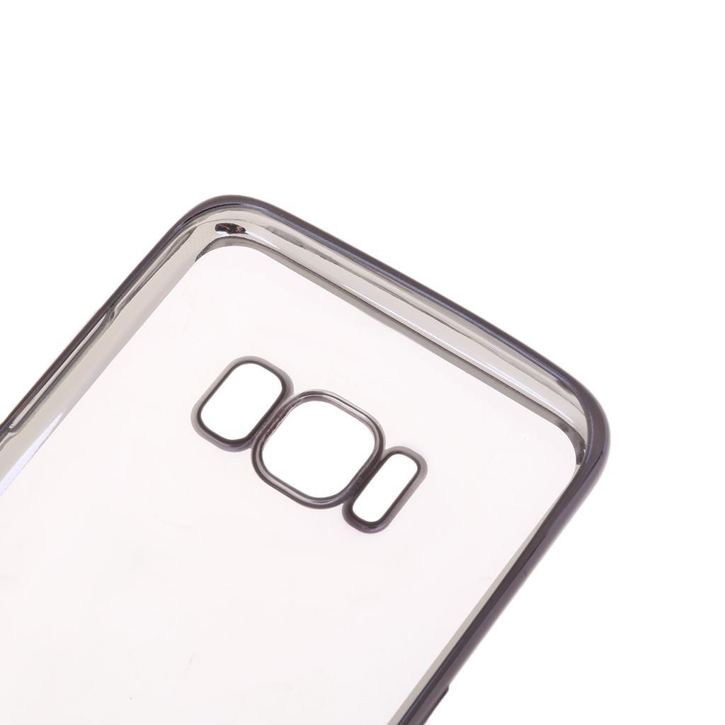 Shockproof Impact Resistant Protective TPU Shock Absorption Bumper Flexible Case for Galaxy S8 - Clear