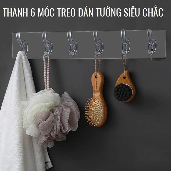 THANH 6 MÓC DÁN TREO TƯỜNG SIÊU CHẮC CHẮN