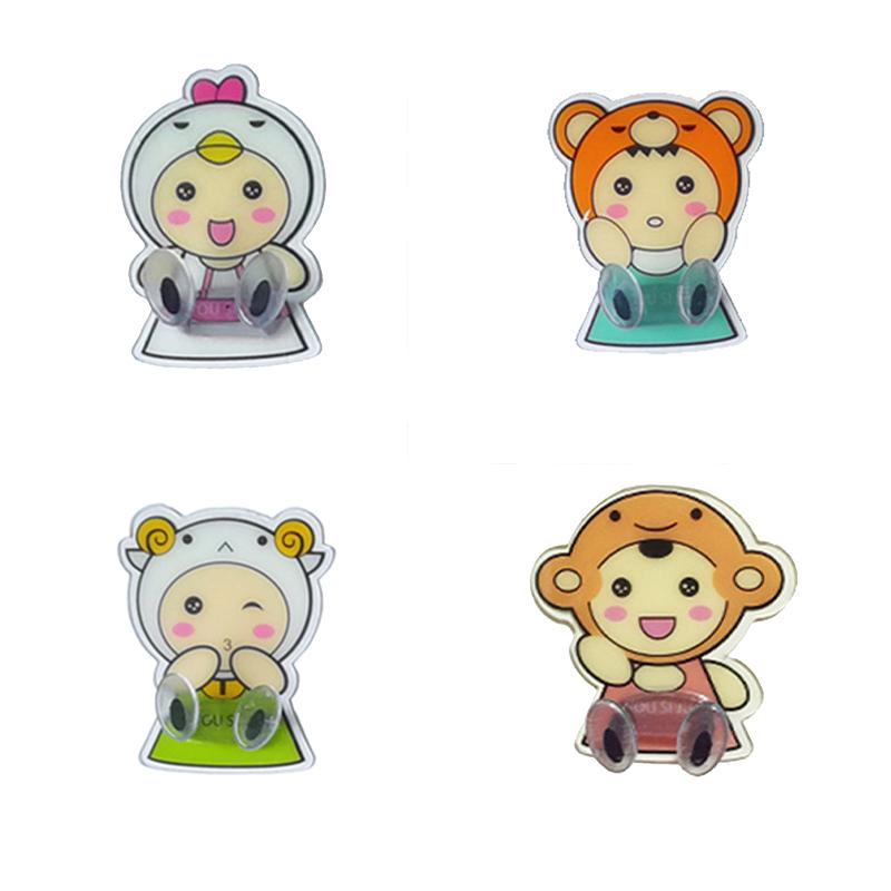 POWER Móc Treo Đồ Dán Tường Hình Động Vật Dễ Thương