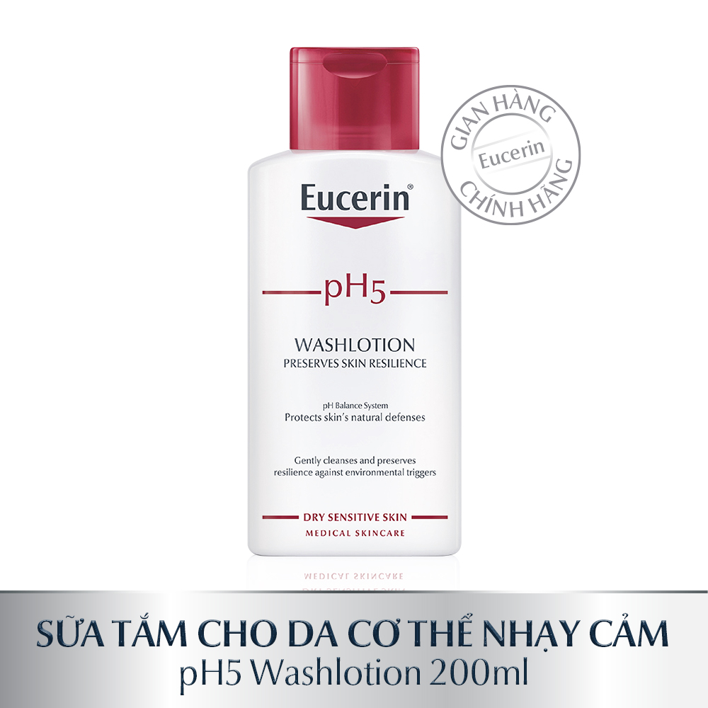 Sữa tắm cho da nhạy cảm Eucerin pH5 Washlotion 200ml