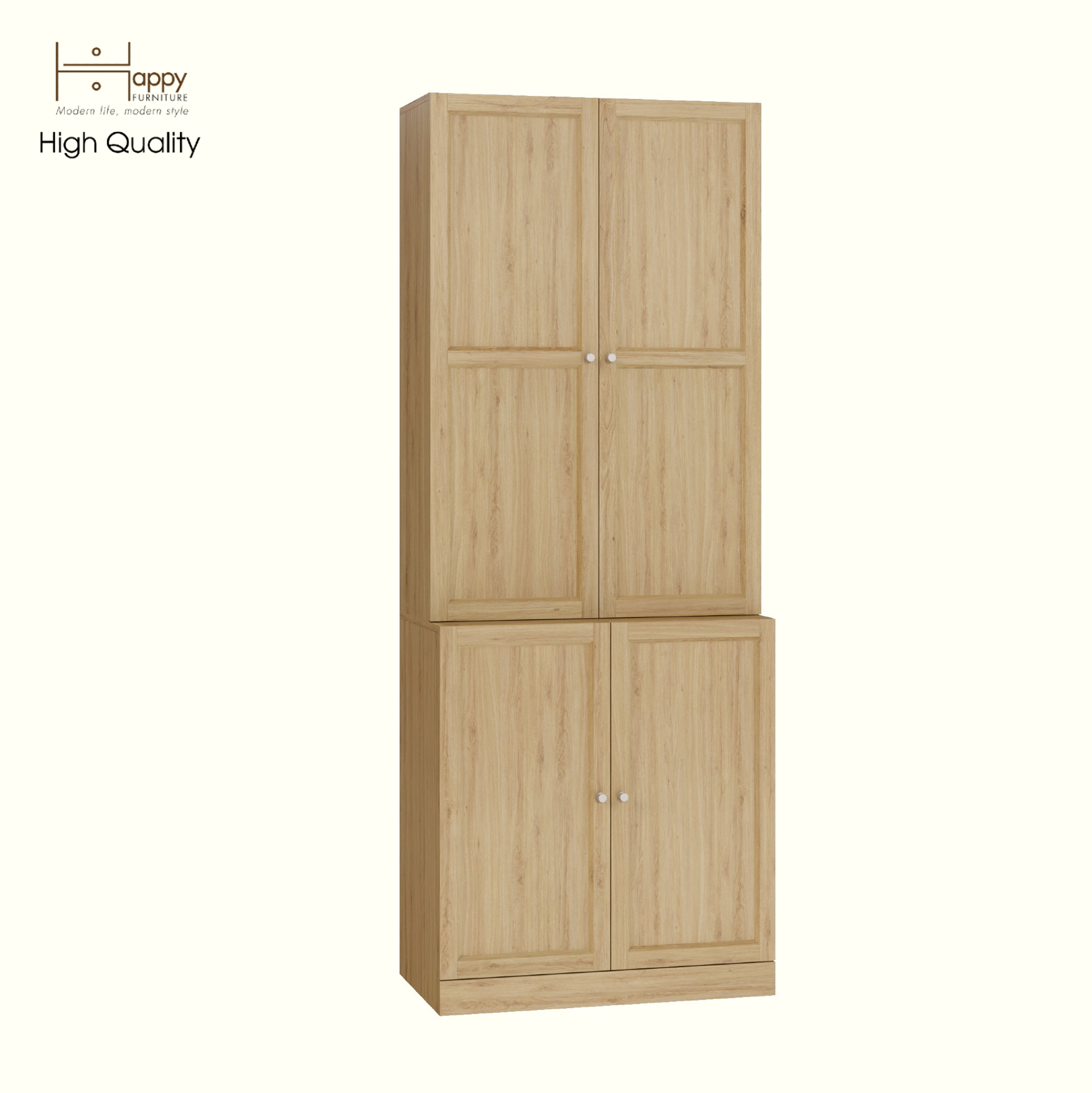 [Happy Home Furniture] SCANDINA, Kệ sách 4 cánh mở, 81cm x 47cm x 212cm ( DxRxC), KSA_045