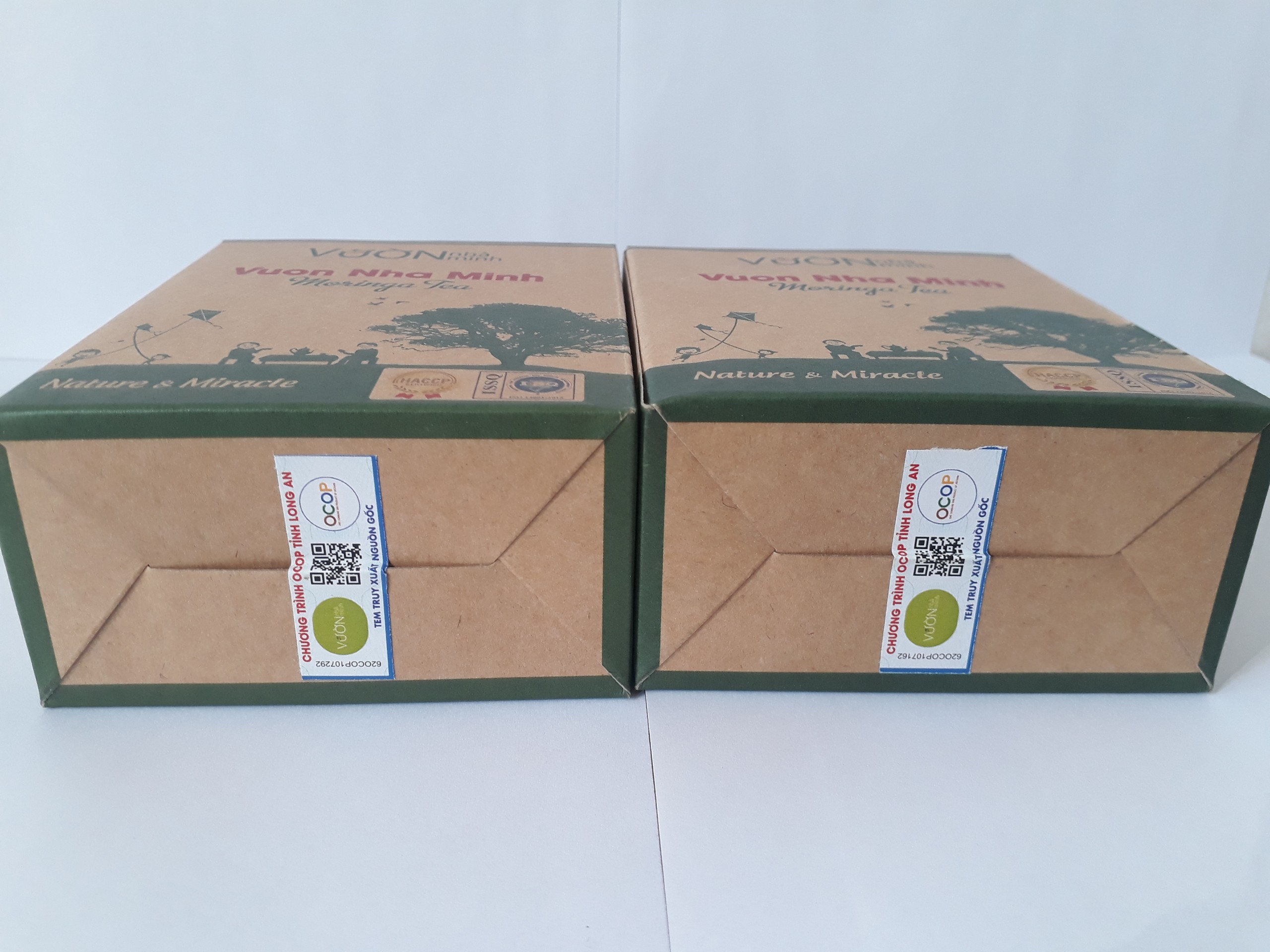 Combo 2 hộp trà chùm ngây túi lọc Vườn Nhà Mình