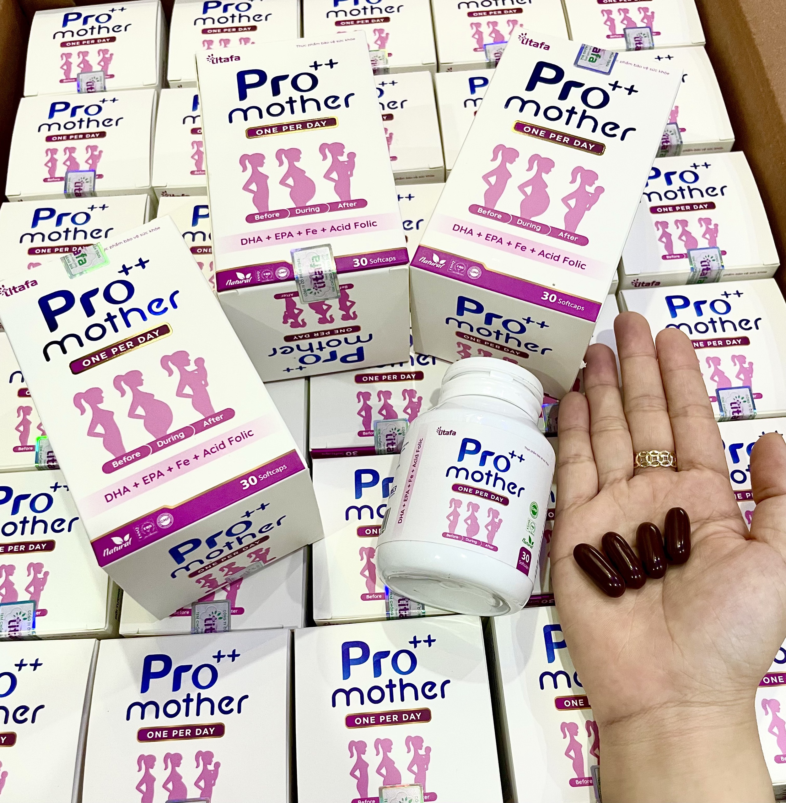 Viên uống bổ bầu PRO++MOTHER - Bổ sung vitamin và khoáng chất cho phụ nữ trước, trong và sau mang thai