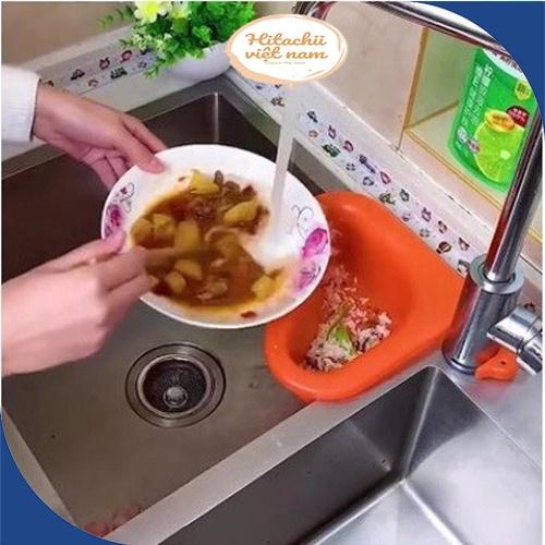 Giỏ Lọc Rác Bồn Rửa Bát Gài Bồn Rửa Tiện Lợi, Khay Lọc Rác Gắn Bồn Rửa Bát Rổ Nhựa Đựng Giẻ Rửa Chén Xà Phò