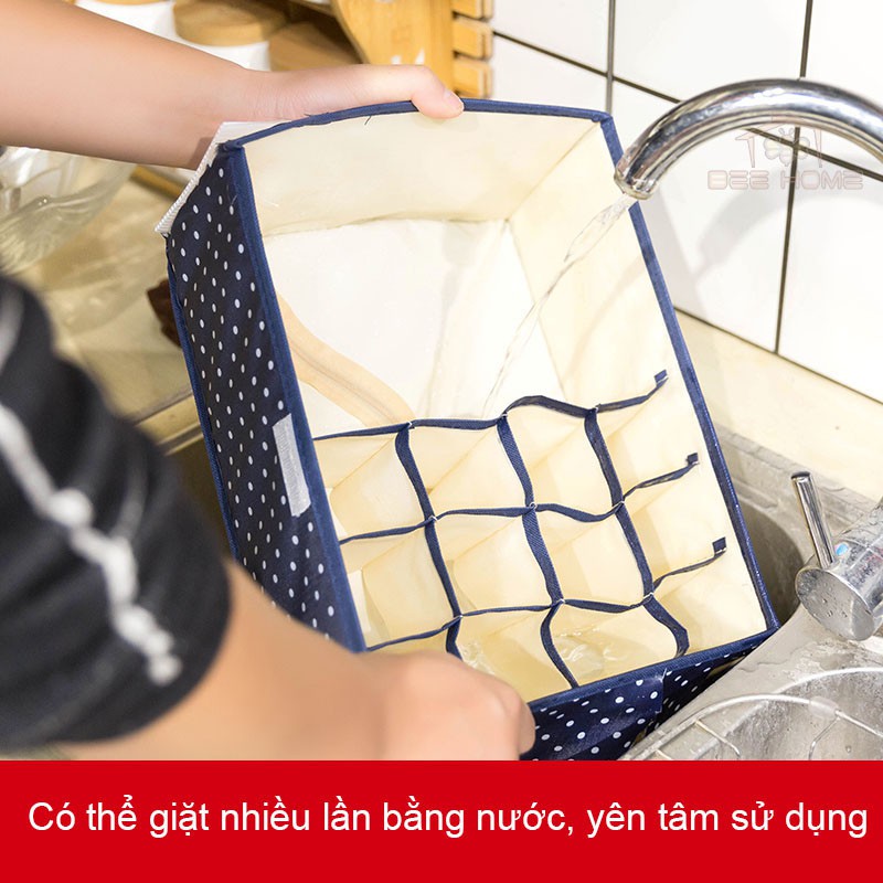 Hộp vải đựng đồ lót/ vớ đa năng tiện dụng - Hộp vải đựng quần áo