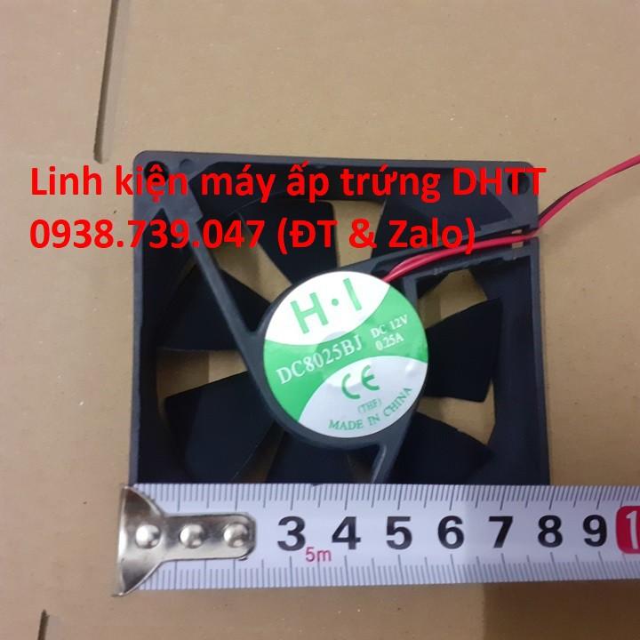 Quạt tản nhiệt 12V 8x8x2.5cm