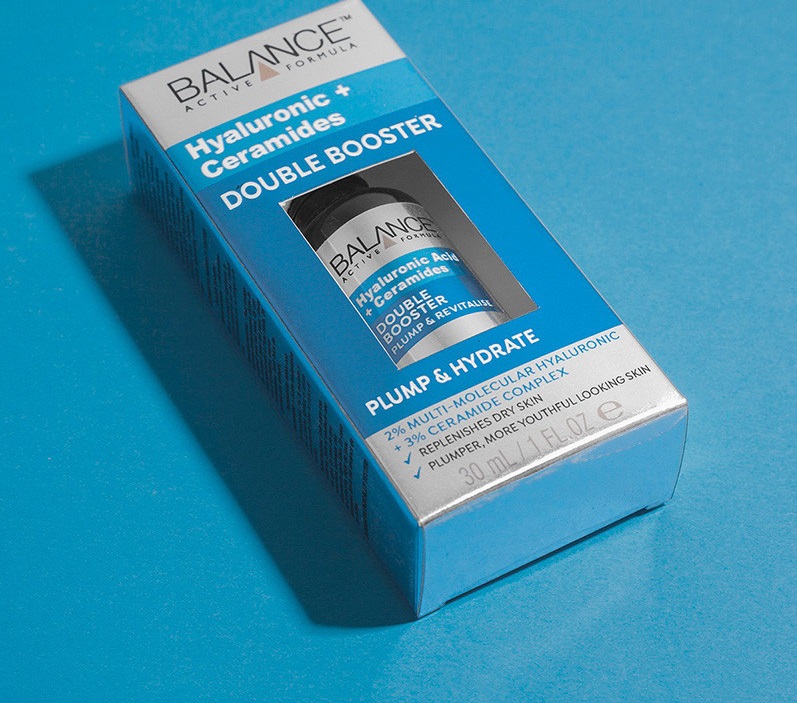Serum Cấp Ẩm Chuyên Sâu Và Phục Hồi Da Balance Active Formula Hyaluronic + Ceramides Double Booster 30ml