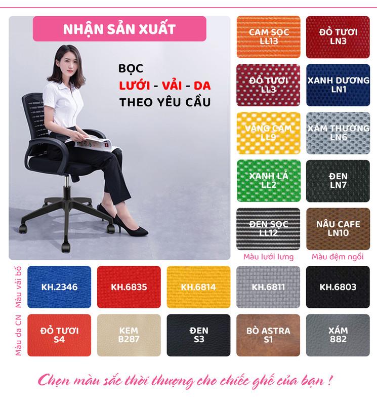 Ghế xoay văn phòng lưng cao da công nghiệp SMLIFE Joss