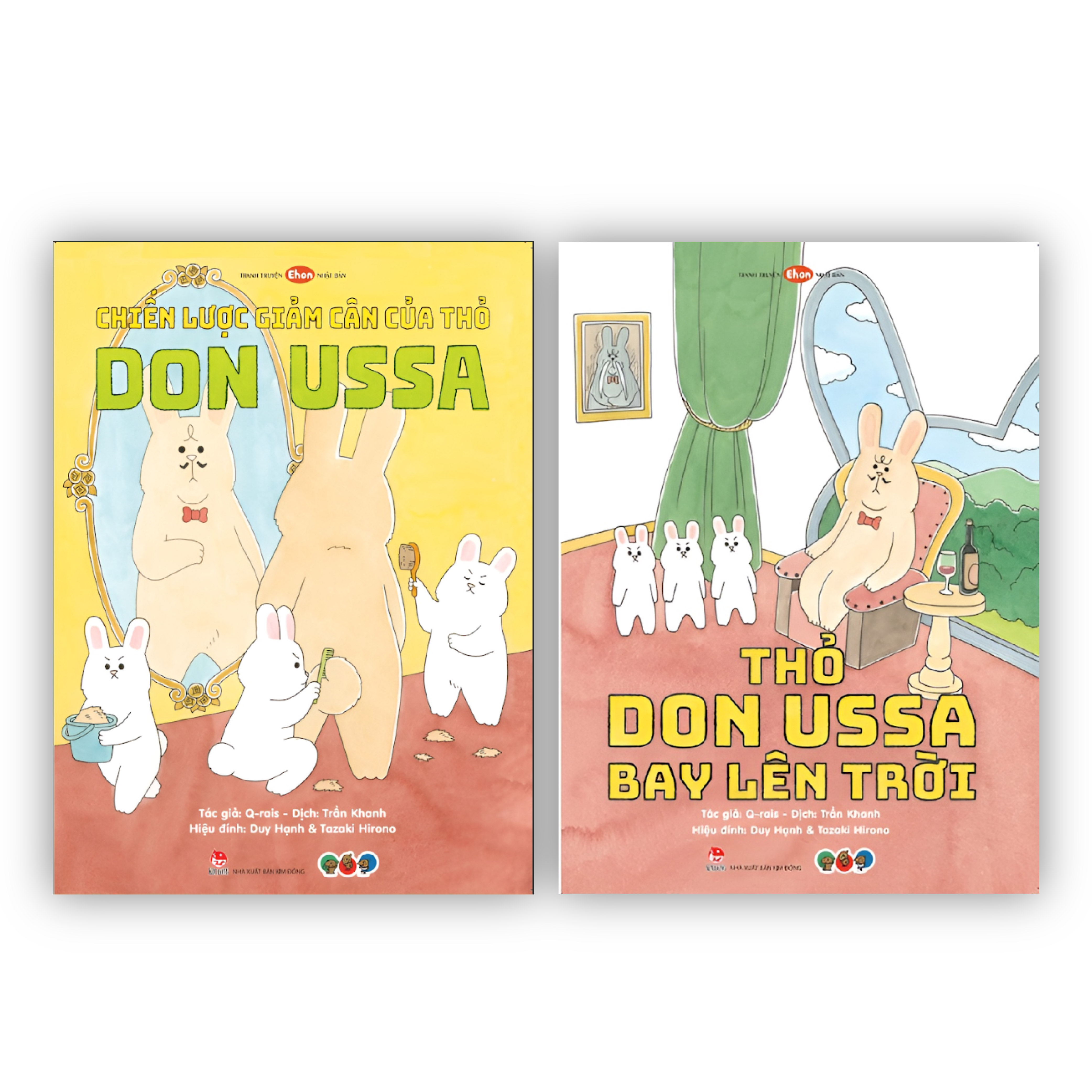 Sách Ehon Phát triển tư duy cho bé 3 6 tuổi - Combo Thỏ Don Ussa