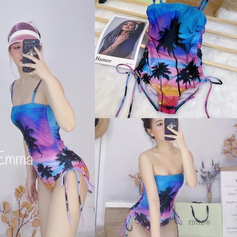 Bikini liền hình cây dừa mặc 2 kiểu (hình thật shop chụp)