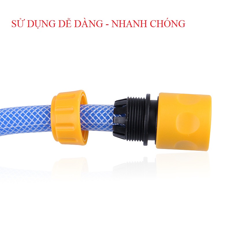 Khớp nối nhanh ống nước phi 10, phi 12, phi 14, phi 16, khớp nối nhanh Kadusun chất liệu ABS bền đẹp dễ dàng sử dụng