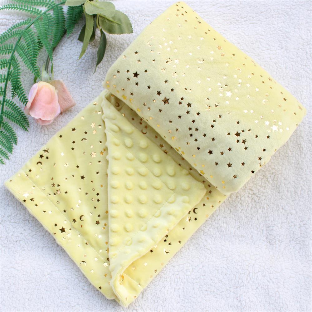 2 Lớp Lấp Lánh Ngôi Sao Vàng Bộ Chăn Ra Gối, Đáng Yêu Sáng Xanh Dương Hồng Đầy Sao Cho Bé Chần Gòn, trẻ Em Cổ Tích Nôi Bộ Drap Giường, Trẻ Em Quà Tặng