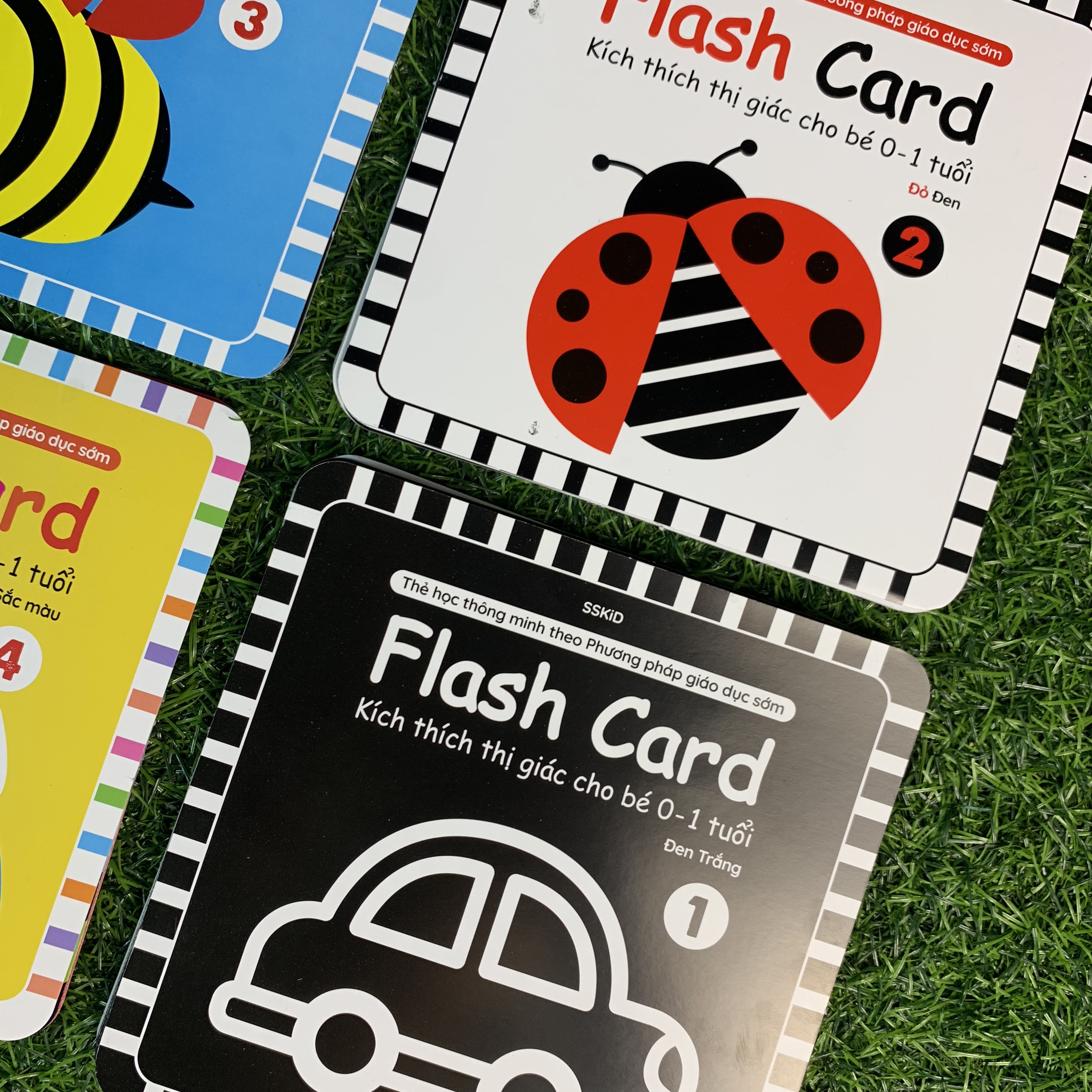 Bộ 80 Thẻ Flash Card Kích Thích Thị Giác Cho Bé Từ 0-1 Tuỏi