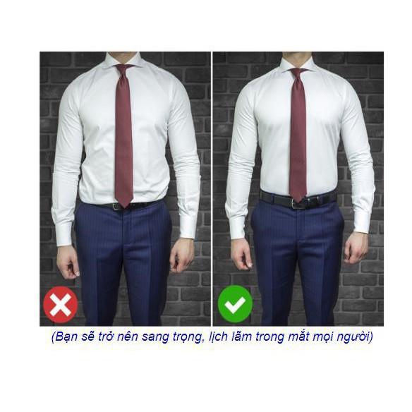 Bộ 2 thắt lưng giữ áo phong cách lịch lãm