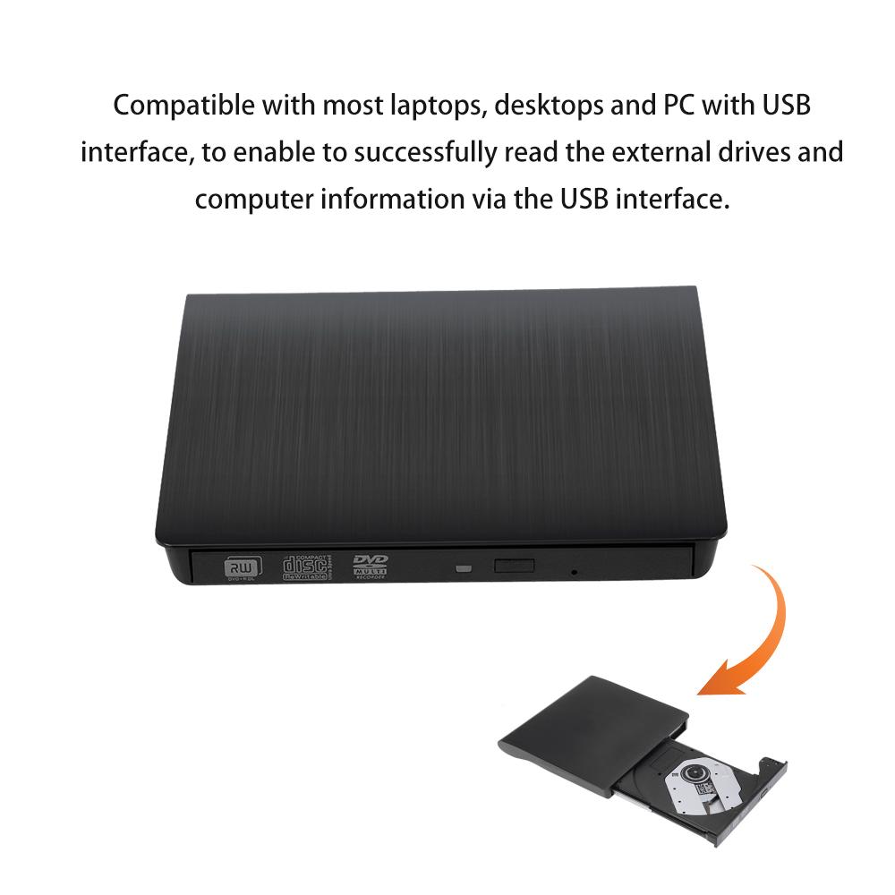 Ổ đĩa di động bên ngoài DVD-RW ODD Trình ghi ROM 3.0 Pop-up