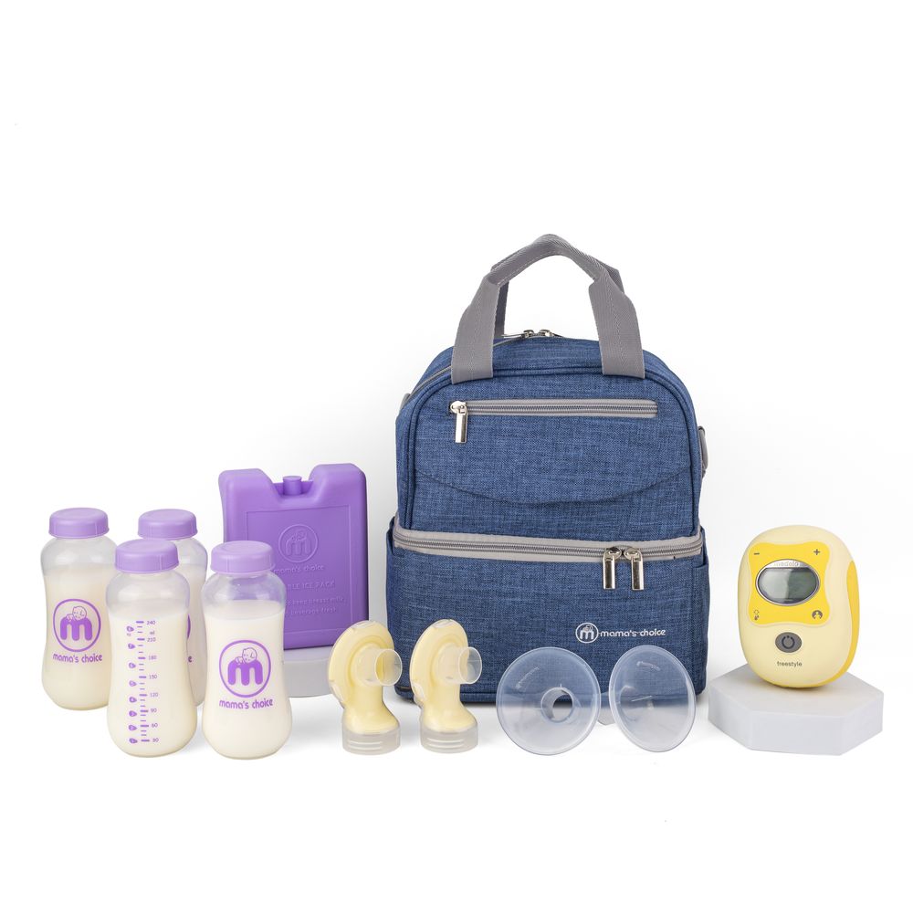 Bình Trữ Sữa Cổ Hẹp Mama's Choice 150ml–240ml, Bình Đựng Sữa Mẹ Tương Thích Máy Hút Sữa Medela, Unimom, Real Bubee, Ameda