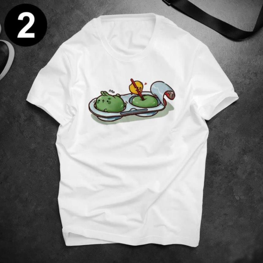 In hình Chibi Nhật Bản - Áo thun Cotton nam, nữ tay ngắn, cổ tròn