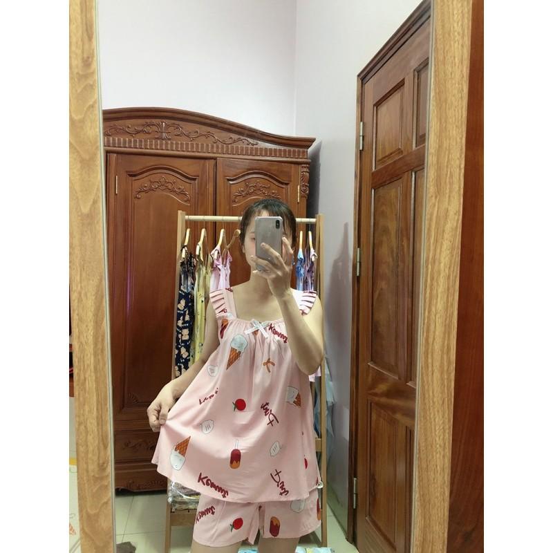 Bộ lanh bầu lửng cánh tiên siêu mát siêu mềmbộ bầu có chun chỉnh bụng to nhỏ theo từng thai kỳbộ lanh freesize 45-68kg