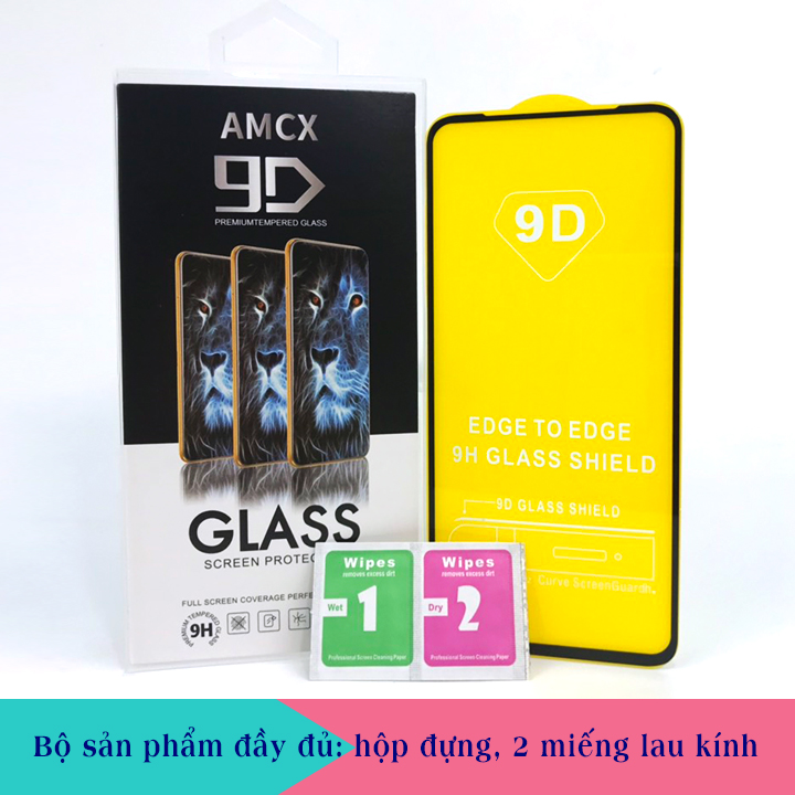 Kính Cường Lực cho Vivo V15 - Full màn hình - Màu Đen - Hàng Chính Hãng