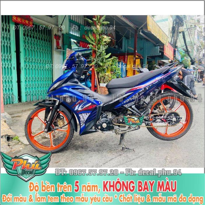 Tem rời Exciter 135 Lc xanh đen -1